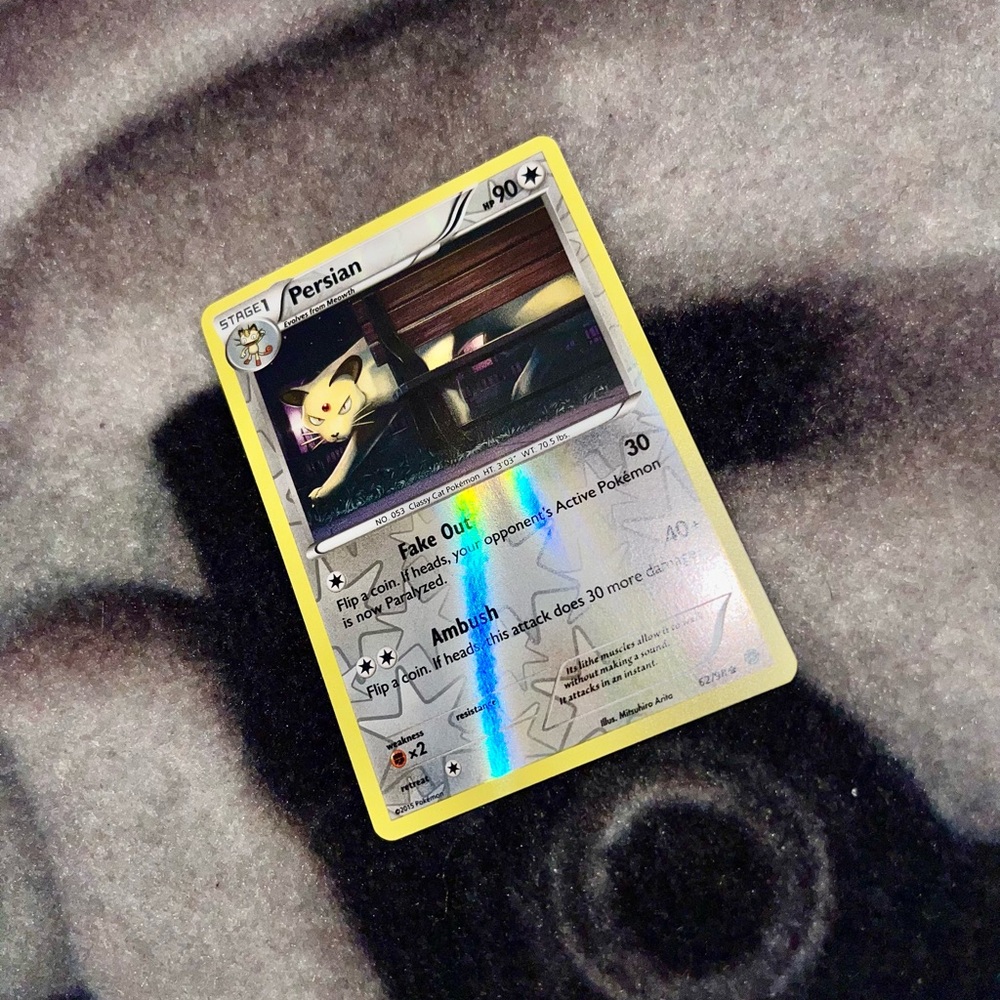 Pokémon Persian Reverse Holo card XY Ancient Origins 2015